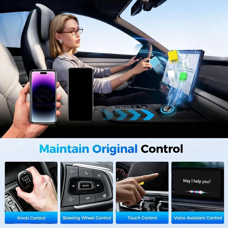Super Sale Upgrade Wireless CarPlay & Android Auto Adapter WLAN 2.4G+5G