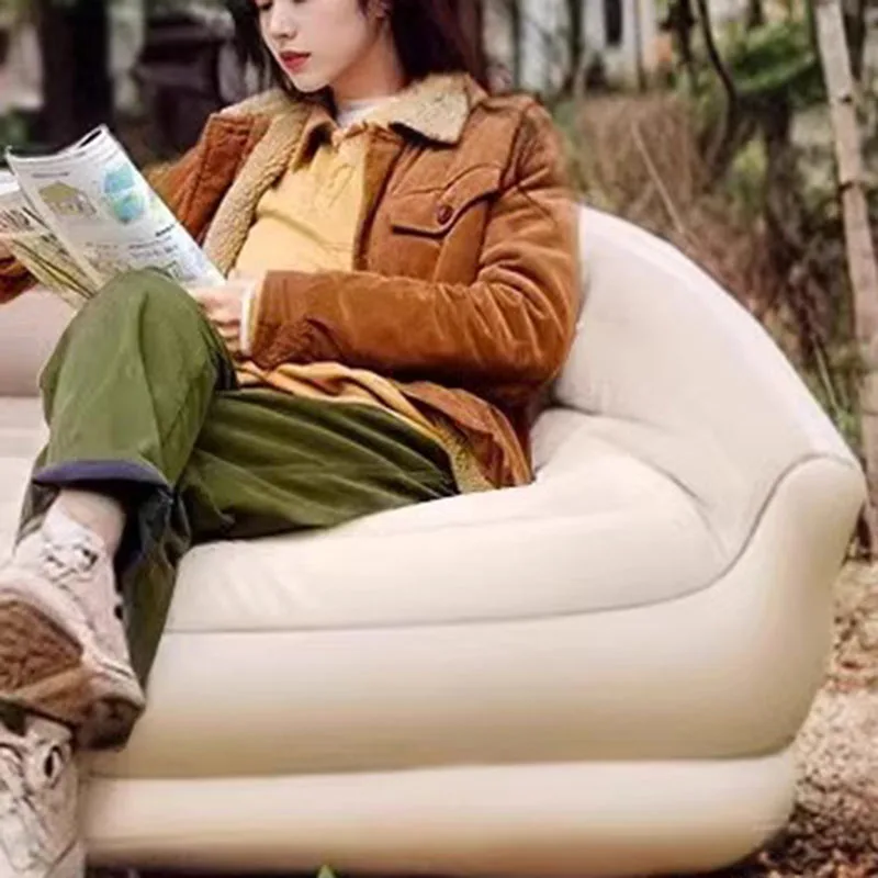 Cheap Relaxing Inflatable Seat Garden Patio Comfortable Large Size Designer Inflatable Sofa Luxury Divano Postmodern Furniture