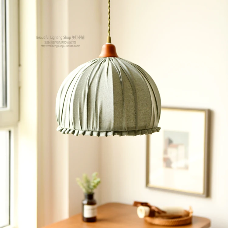 

Japanese style Nordic countryside retro American ins style pendant lamp for bed headboard in homestay