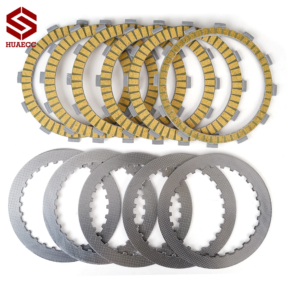 HUAECC Clutch Friction Disc Plates for Honda CBR600F Hurricane CBR500F CB-1 CB400F CBX400F CBX550 CBR400 NC23 CB400 VTEC CB400SF