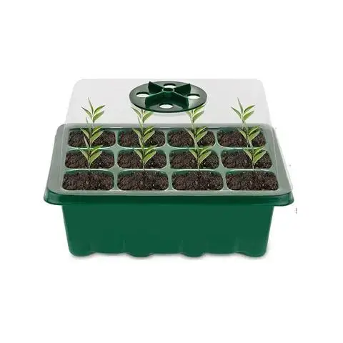 Seedling Starter Tray Nursery Box Grows 12 Hole Plant Seeds Large Flower Pot Hot Garden Yard Macrame Pouches for Seedlings