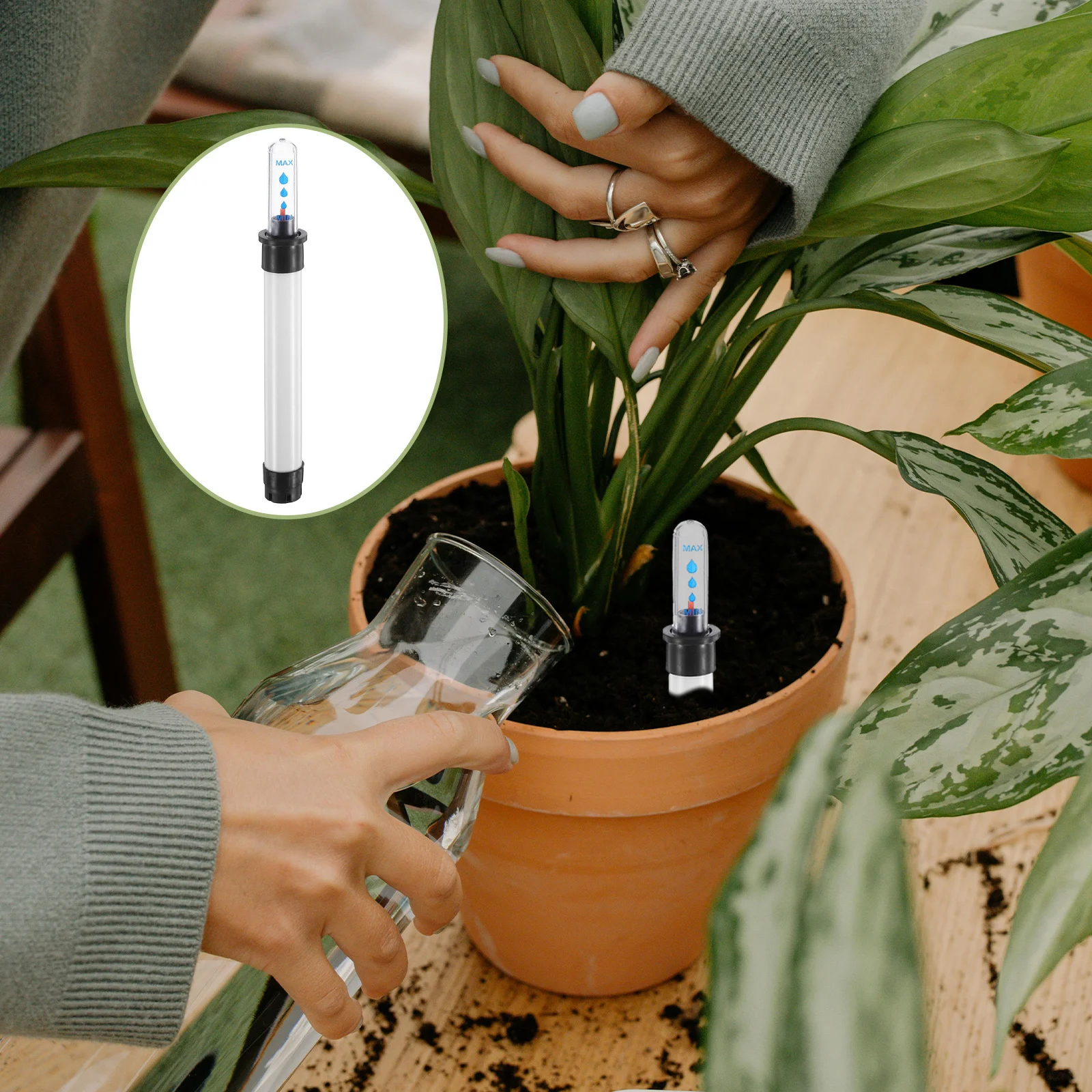

2Pcs Water Level Indicator Buoy Display Practical Gift for Gardeners Flower Pot Moisture Tester Water Level Indicator