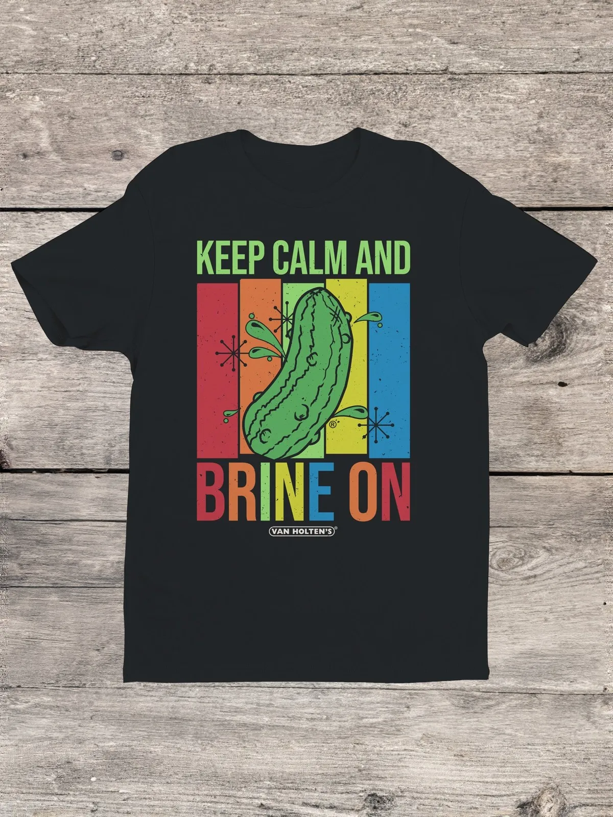Camiseta de mujer con licencia oficial de Van Holten's Pickles Keep Calm and Salmine On