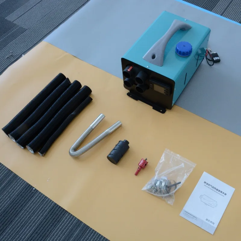 ملحقات سخان هواء ديزل مزدوج الطاقة 12 فولت، سخان ركن شاحنة RV البحرية 2KW/5KW مع جهاز تحكم عن بعد للتدفئة متعددة المشاهد ​