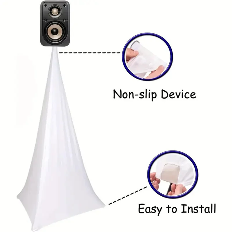 

【Летняя распродажа】крышка подставки для динамиков-крышки для динамиков DJ, растягивающаяся юбка-подставка для штатива, гибкая регулировка высоты для сценического оборудования