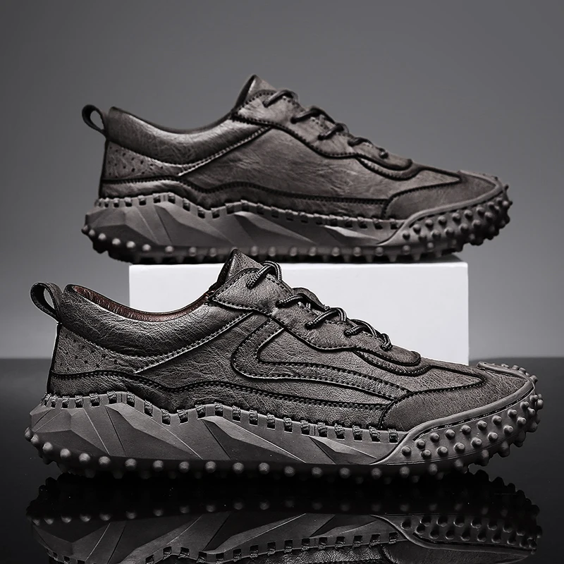 

Men's Running Shoes Anti Slip Wear-resistant Outdoor Walking Driving Work Shoes Soft Thick Soled Outdoor Casual Shoes for Men