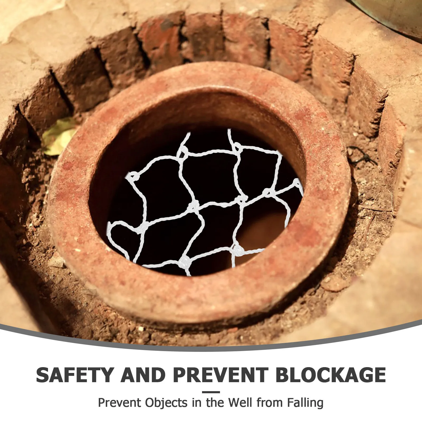 Cover Net 60cm Nylon Safety Net Fall-Proof for Sewer Manhole Cover Drainage System Safety Net,