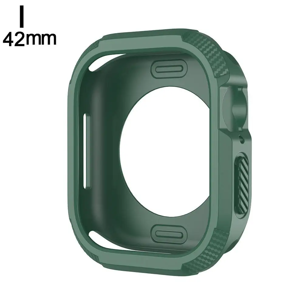 Funda protectora de silicona para reloj inteligente, carcasa a prueba de caídas para Apple Watch 10, 42mm/46mm, J8W4