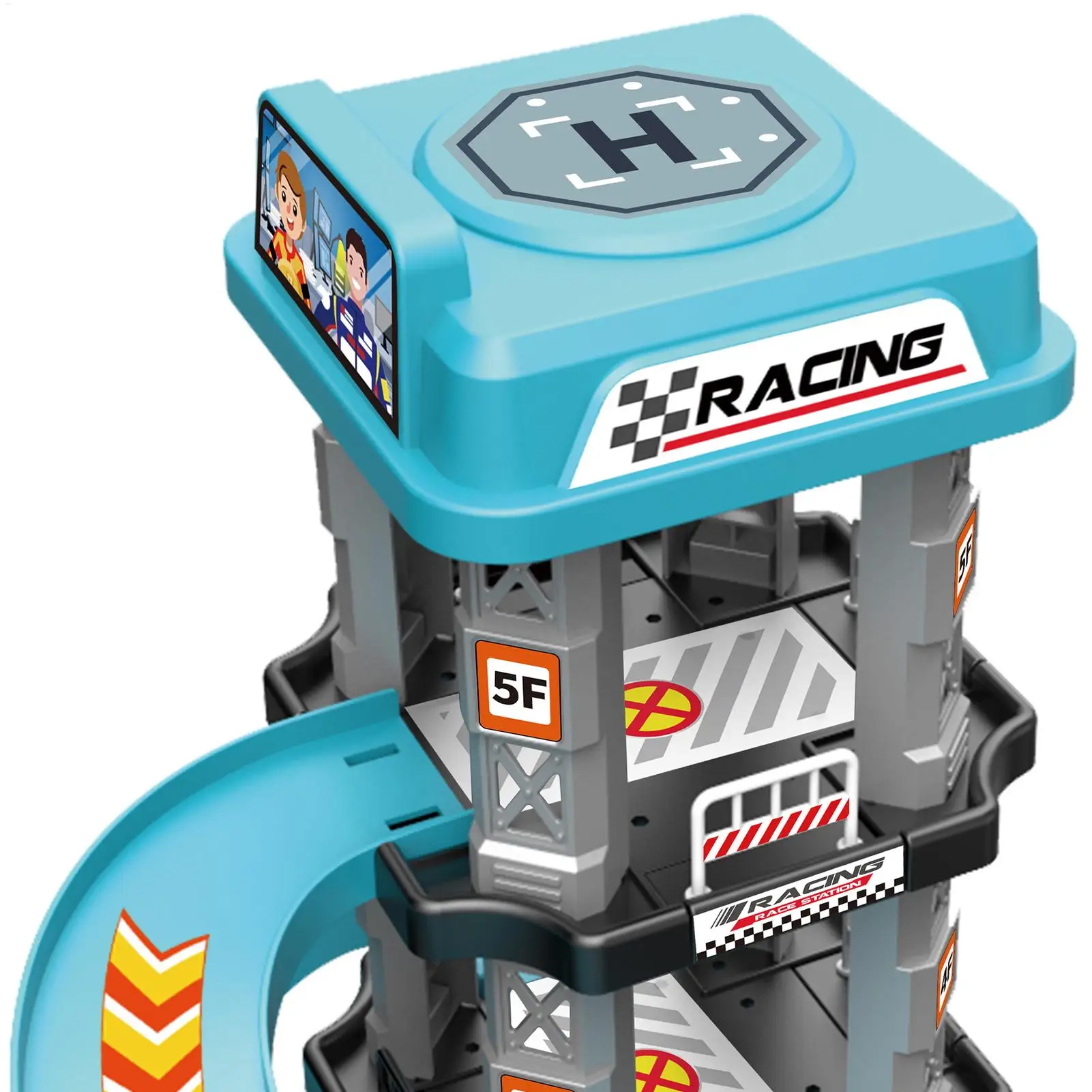 سباق السكك الحديدية سيارات لعب الأطفال المرآب المنجنيق الرياضة المسار لعبة لعب الاطفال بناء وقوف السيارات الطفل مجموعة محطة الوقود لتقوم بها بنفسك لف الطريق