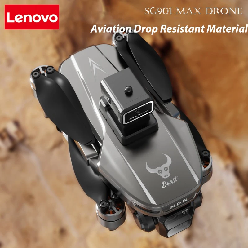 Profesjonalny dron Lenovo SG901 MAX GPS z kamerą 8K HD do zdjęć powietrznych, z funkcją unikania przeszkód, większym ekranem na pilotie, składany, z silnikami bezszczotkowymi. — zdjęcie produktu 6