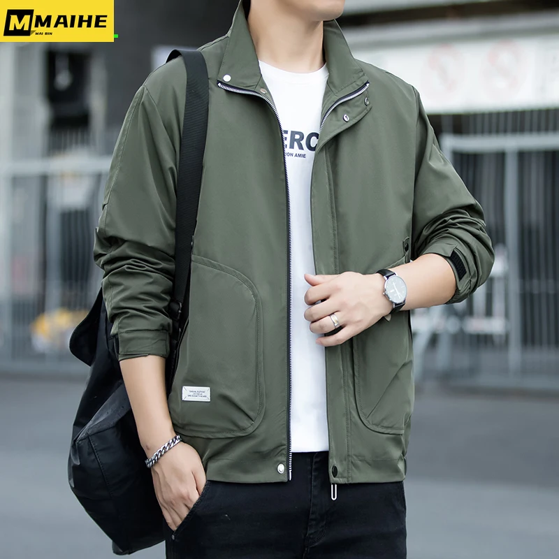 

K-Pop Chic Varsity Jacket Men's Harajuku Hip Hop vintage windproof coats y2k Streetwear Outdoor plus-size overalls Camping coat