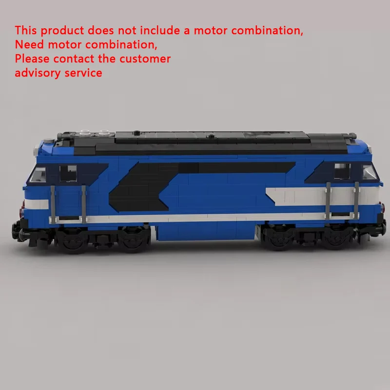 

qwert City Car Model MOC Building Bricks Blue Railway Engine Modular Technology Children Holiday Toys Suit Gifts Assemble