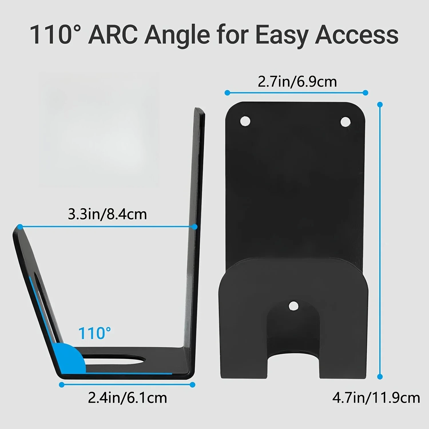 Wall-Mounted Electric Vehicle Charger Bracket, Easy to Install, Compatible with Electric Vehicle Chargers