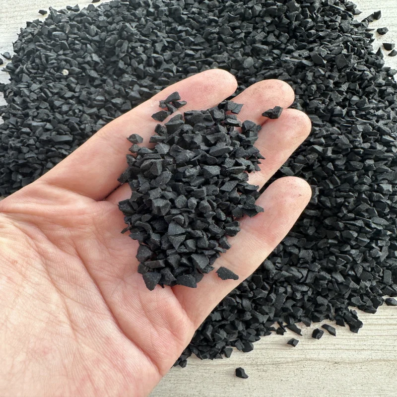 1-3mm Black SBR Rubber Football Grass For Outdoor Sports Flooring Easy Installation Waterproof Fireproof For School Grounds