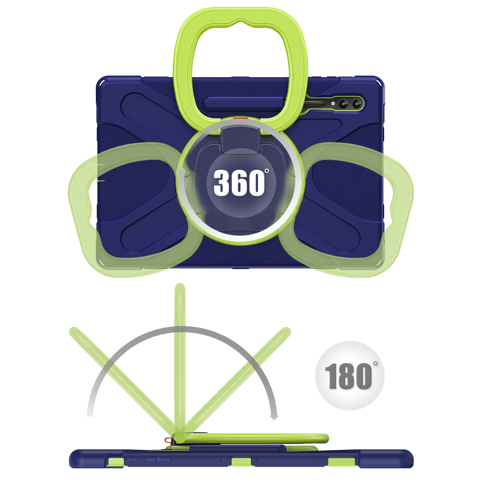 360°Rotation Tablet Case For Samsung Galaxy TAB S10 Ultra X920 S9 Ultra X910 S8 Ultra X900 X906B 14.6 Armor With Shoulder Straps 2