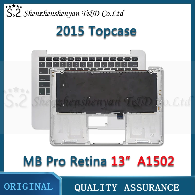 

Original A1502 Topcase Backlit US UK Keyboard for Macbook Pro Retina 2015 Year 13 '' A1502 Palmrest Housing Keyboard