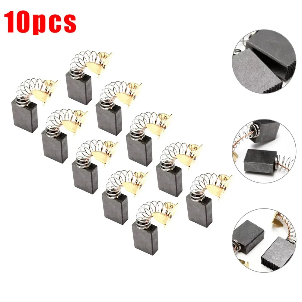 10PCS Carbon Brushes Black Gold For DW362K Parts Replacement Tool 6.5mmx13.5mmx19.3mm Accessories Circular Saw