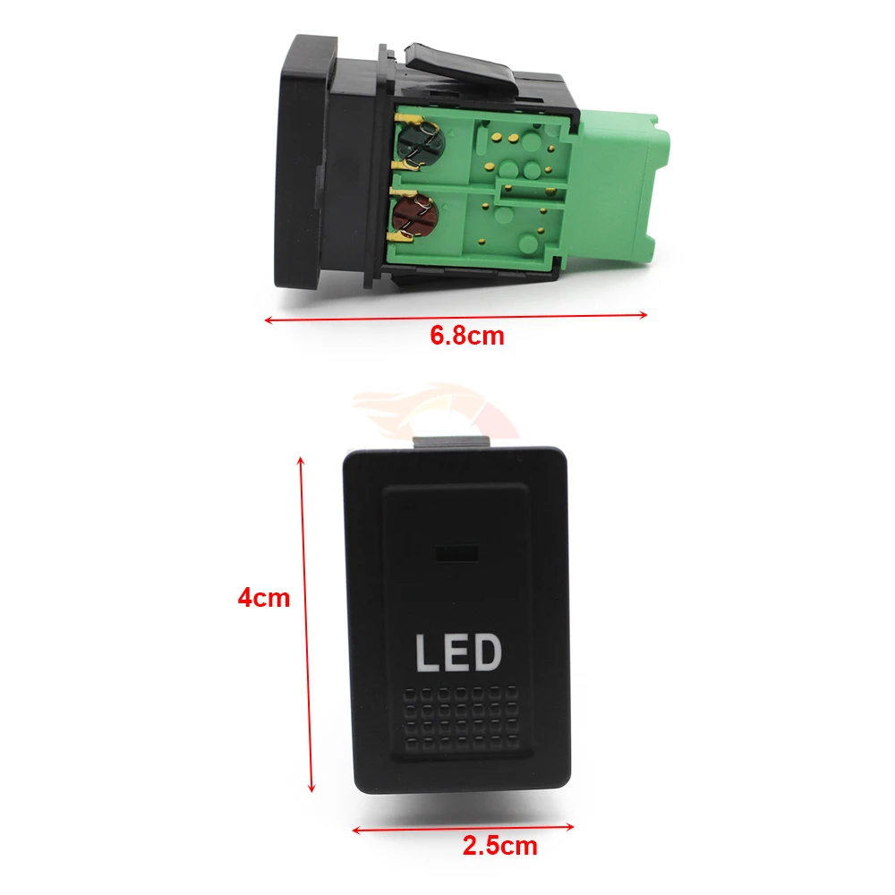 Car LED Light Bar On Off Switch Button With Wire For Suzuki SX4 Swift Grand Vitara 2006 - 2010 2011 2012 Auto Accessories