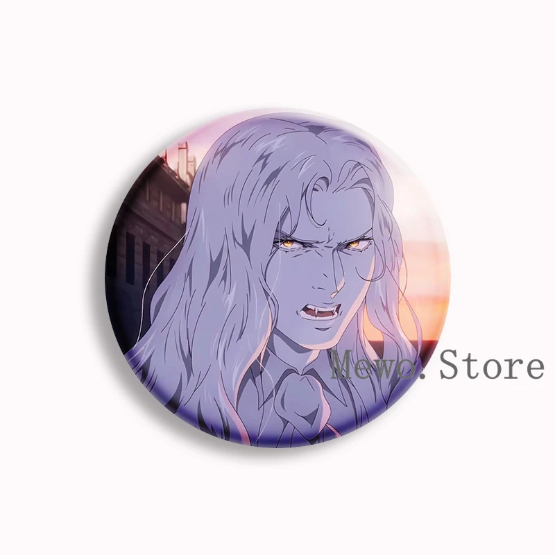 Castlevania Series Anime Soft Button Pin Classic Game Character Brooches Badge Bag Decor Accessories Fans Collect Gifts