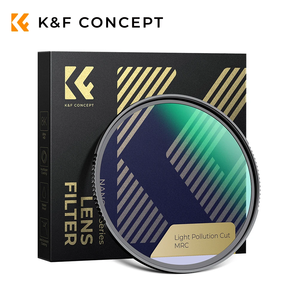 

K & F Concept Night Anti-Light фильтр от загрязнения звезды оптическое стекло многослойное нанопокрытие для ночной фотографии Sky 52 мм-82 мм