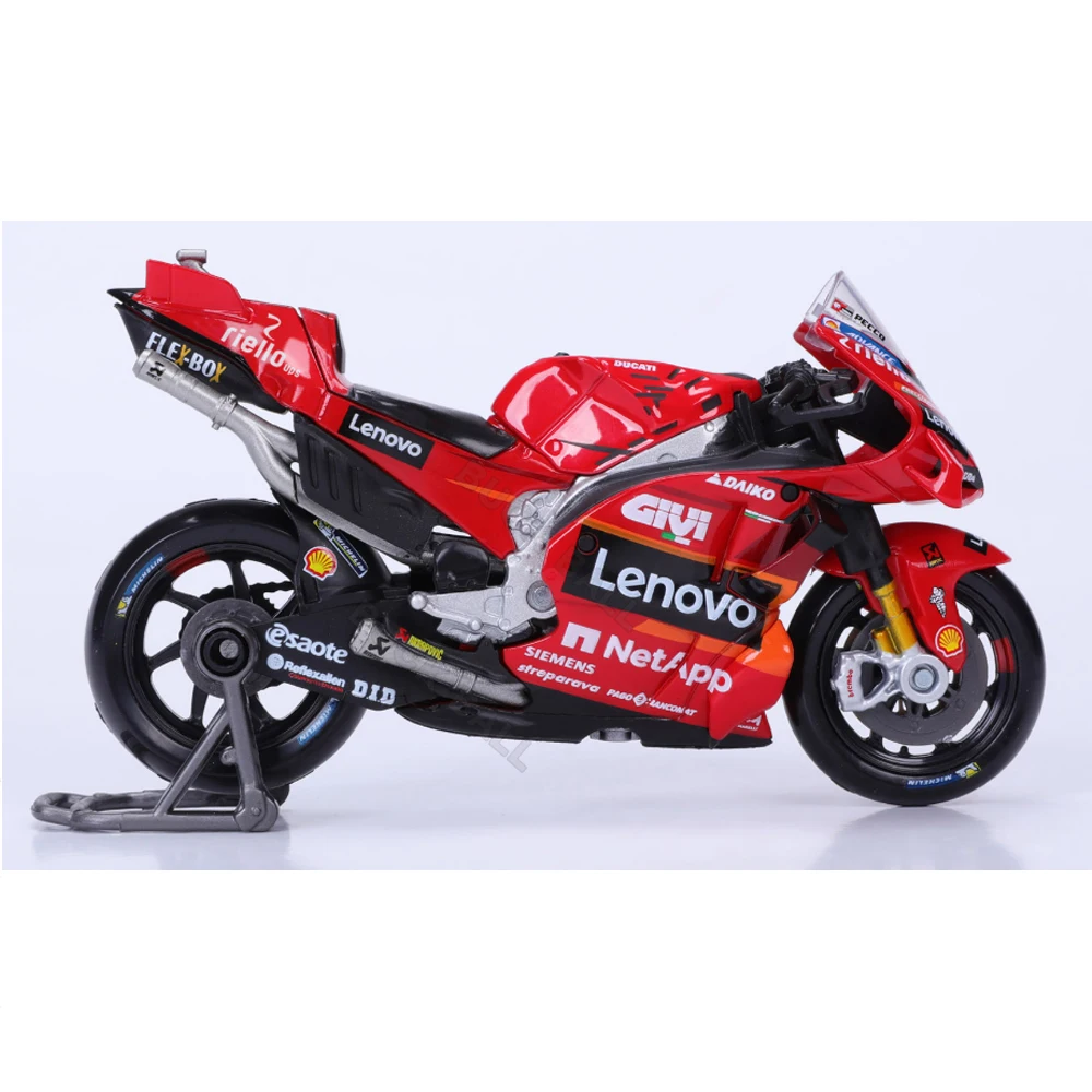 New Maisto 1:18 Moto Ducati Lenovo Team 2023 MotoGP Champion #1 #23 Die Cast Model Edition Alloy Vehicle Motorcycle Toy Car Gift