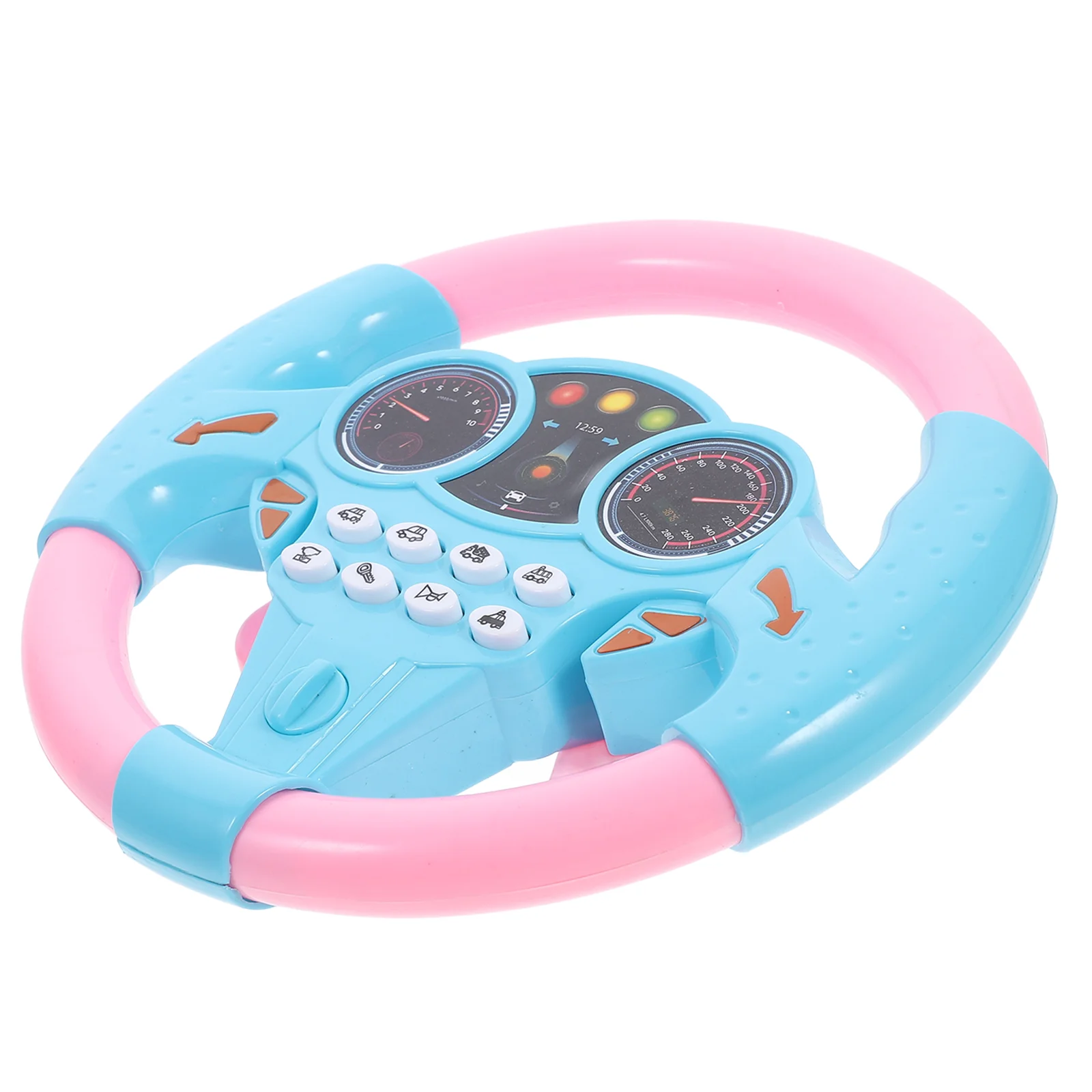 

Children's Toy Steering Wheel Driving Simulation Pretend Play Kids Toys Swing Car Learning Light Interactive Sound Seat