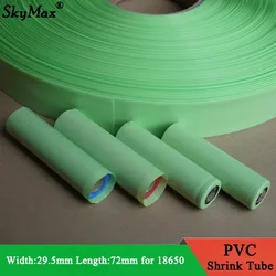 20/50/100/500pcs 18650 Lipo Battery Wrap PVC Heat Shrink Tube Precut Width 29.5mm x 72mm Insulated Film Protect Case Pack Sleeve