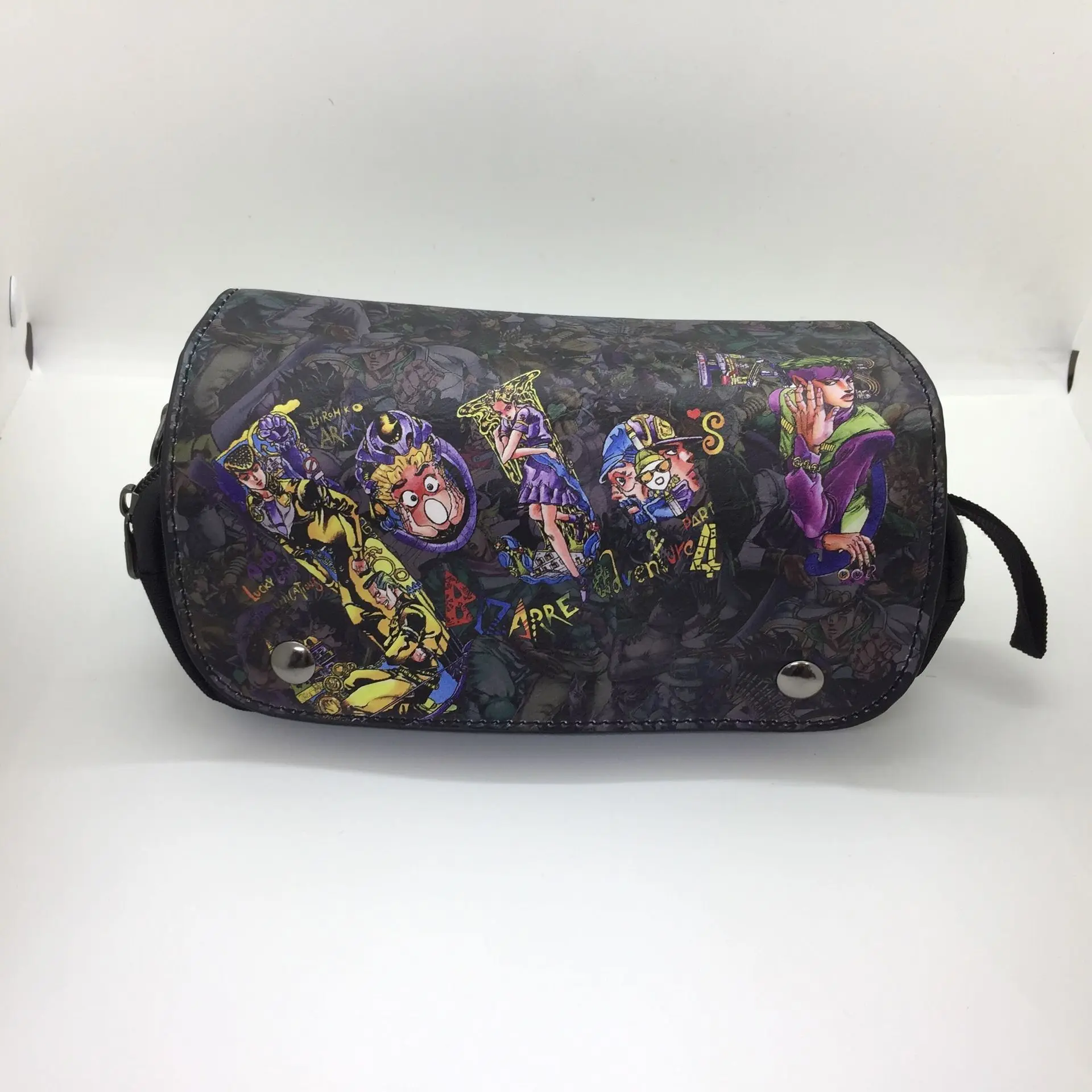 Anime JoJo's Bizarre Adventure Cosplay Stationery Box Student Cartoon Pencil Case Storage Bag Cosmetic Bags Gift