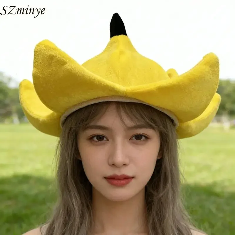 chapeu-de-casca-de-banana-adoravel-fantasia-de-cosplay-chapeu-para-adultos-e-criancas-festival-de-musica-e-festas-tematicas