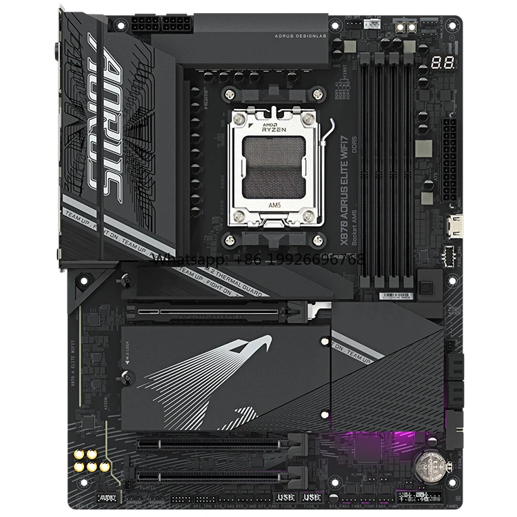 

X870 AORUS ELITE WIFI7 AM5 Socket ATX AI Материнская плата для ПК Upports AMD Ryzen 9000/8000/7000 Series Процессор Игровая материнская плата производства
