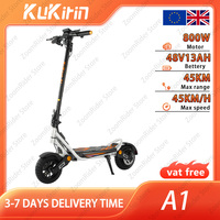Kukirin A1 Electric Scooter: 48V 13Ah Battery, 800W Motor, Foldable Design, 10\