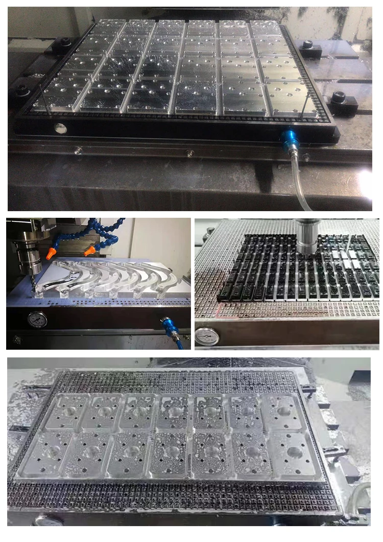 CNC Vacuum Chuck Pneumatic Grinder Stainless Steel Aluminum Milling Machine Copper Plate Processing Tool