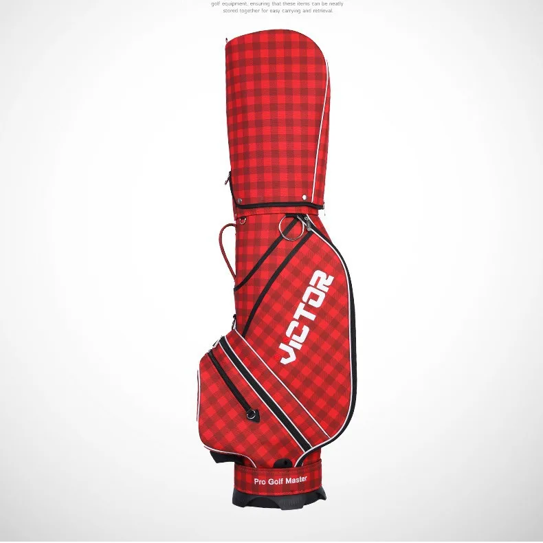 PGM golf bag British plaid men's/women's standard bag nylon golf bag