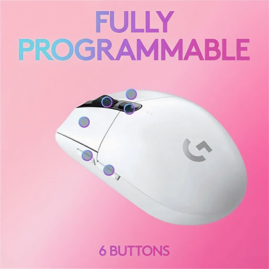 Logitech G304/G305 HERO Sensor Sleek Design High - Performance Wireless Mouse 200 - 12000 DPI Adjustable for PC & Laptop