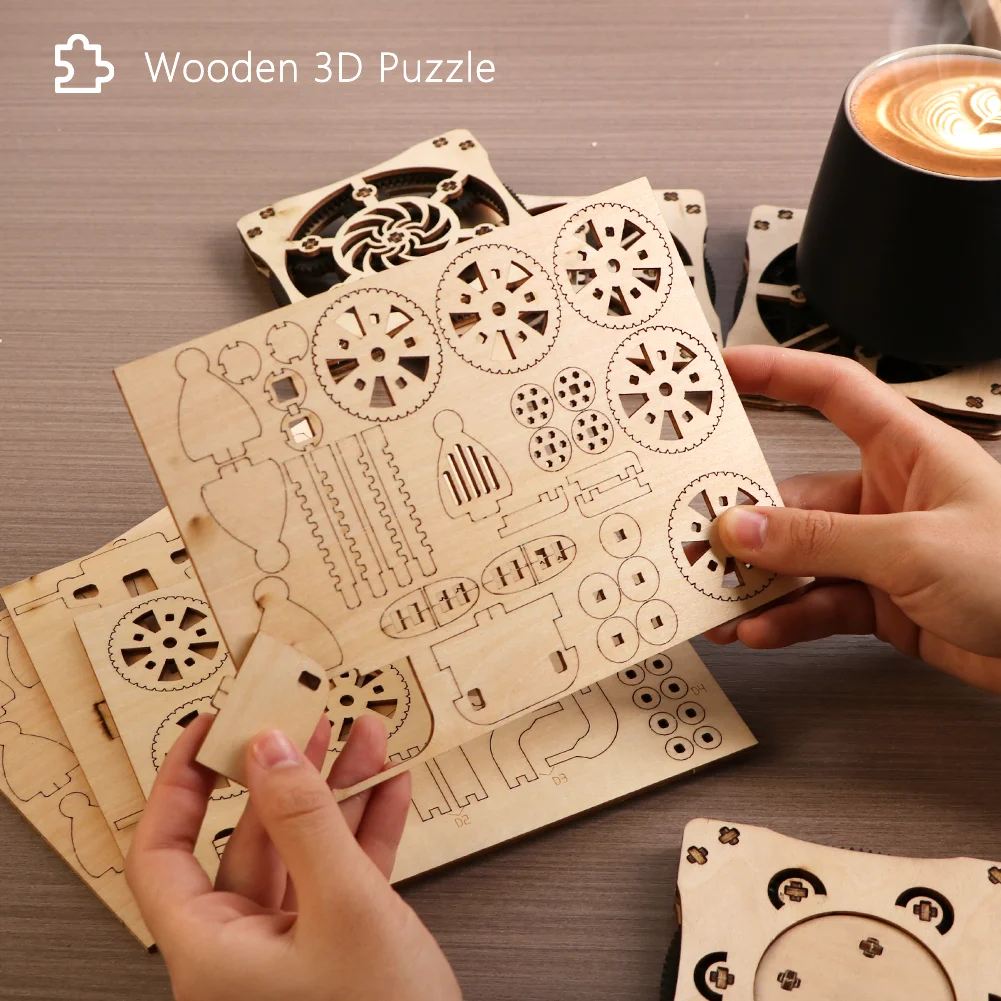 3D-Holzpuzzle, menschliches Element-Holzpuzzle für praktische Montage und Übungen, interaktives Eltern-Kind-Geschenk