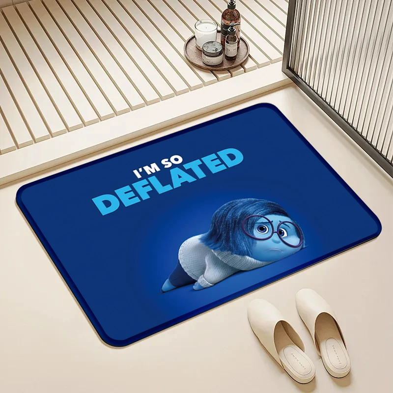 

Disney Inside Out Sadness Door Mat Non-Slip Absorbent Floor Rug for Home Kids Room Bathroom Decor