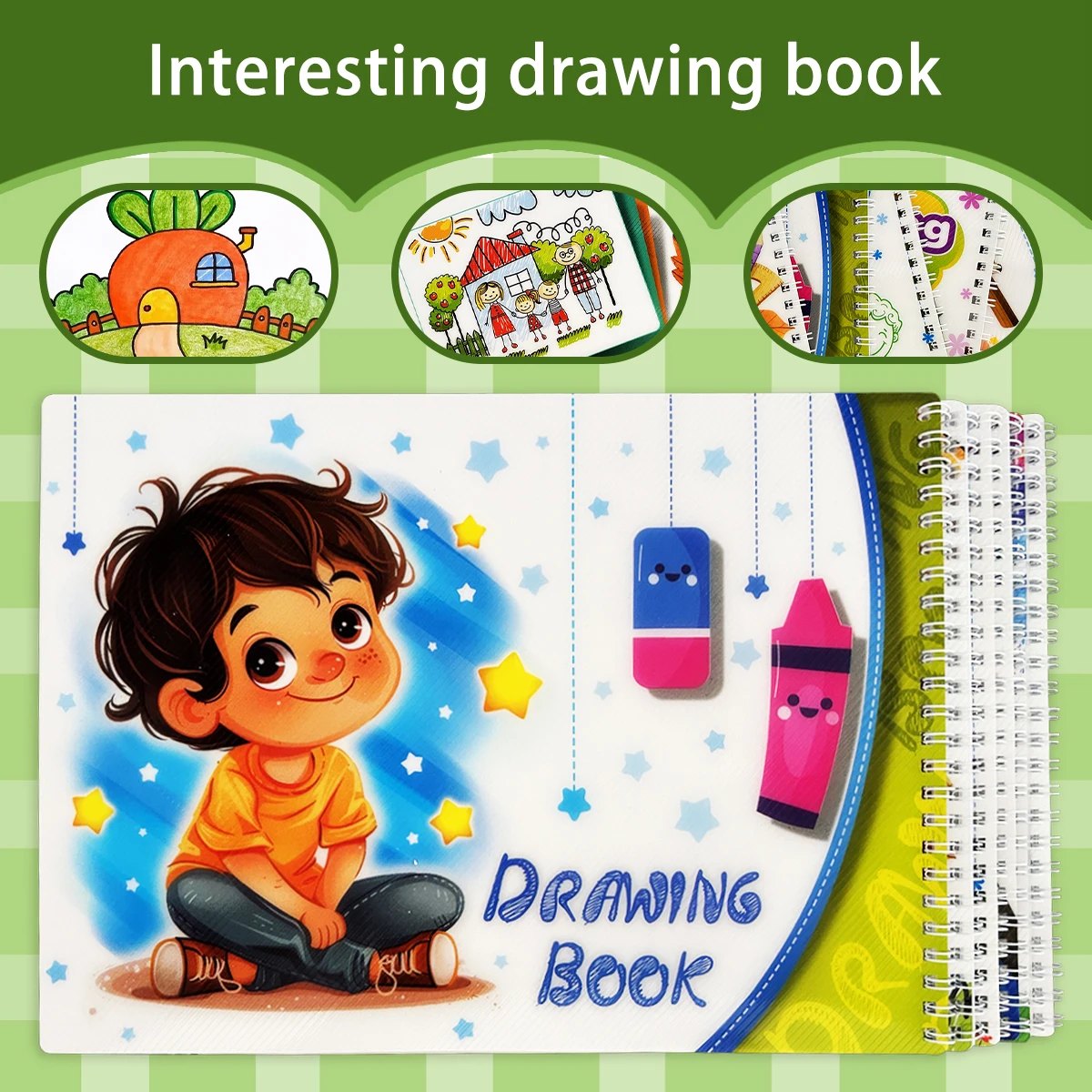 

Детский набор книг с картинками, креативная мультяшная аниме-обложка, 2-5 лет, забавный студенческий праздничный подарок