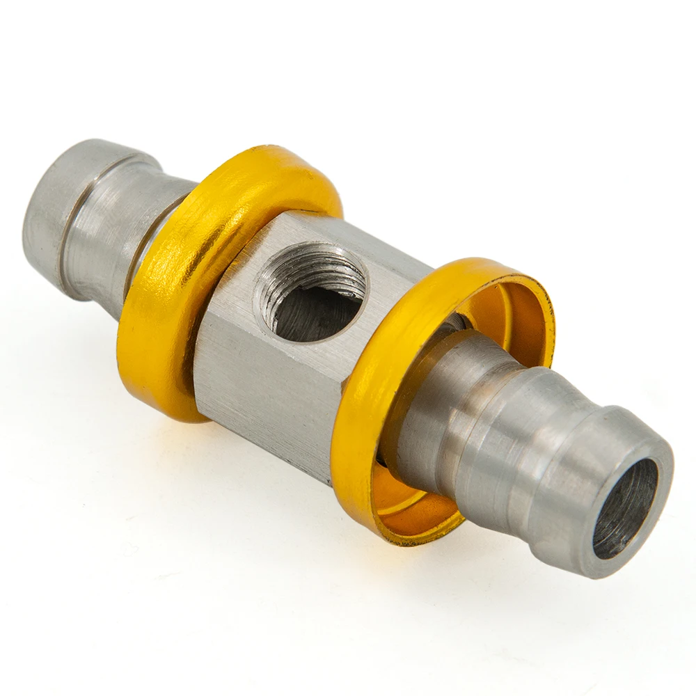 1/8 NPT Oil Pressure Sensor Tee Adapter - 1/2 & 3/8 NPT Male-Female Joint Connector for Turbo Supply Feed Line Gauge
