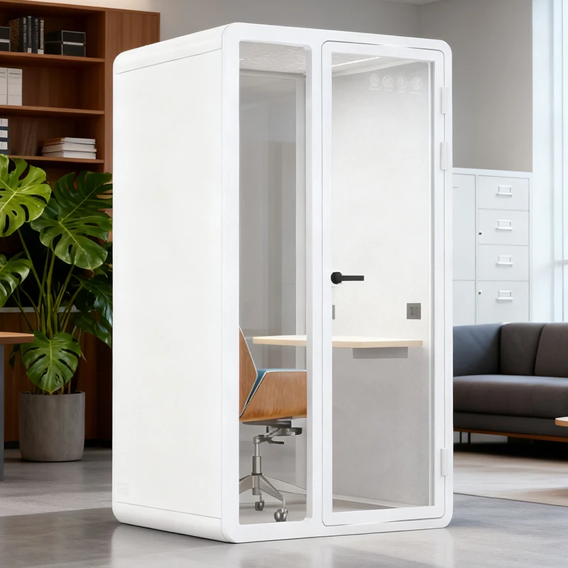 High Privacy Soundproof Work Booth Neoprene Door Seal Sound Isolation Pod Customized Accessories For Office Confidential