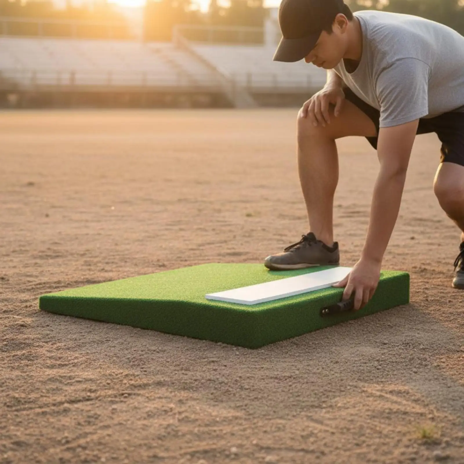 Pitching Training Pad Portable Baseball Pitcher Practice Mat Sports Training Equipment for Handling Skills