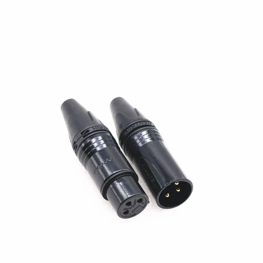 60PCS/lot FOR NEUTRIK connector 30PCS NC3MXX & 30PCS NC3FXX Male et femelle Un ensemble 3 Broches XLR Connecteur avec!