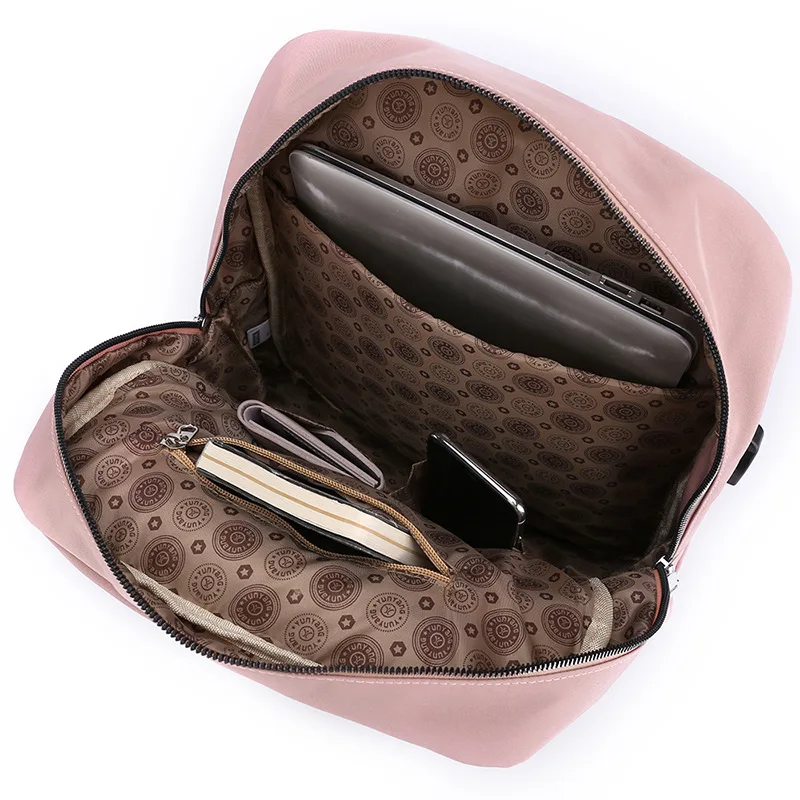 Sac à dos brodé personnalisé pour femme, sacs à dos étanches pour femme, sac à dos pour ordinateur portable lancé, sacs d'affaires de qualité