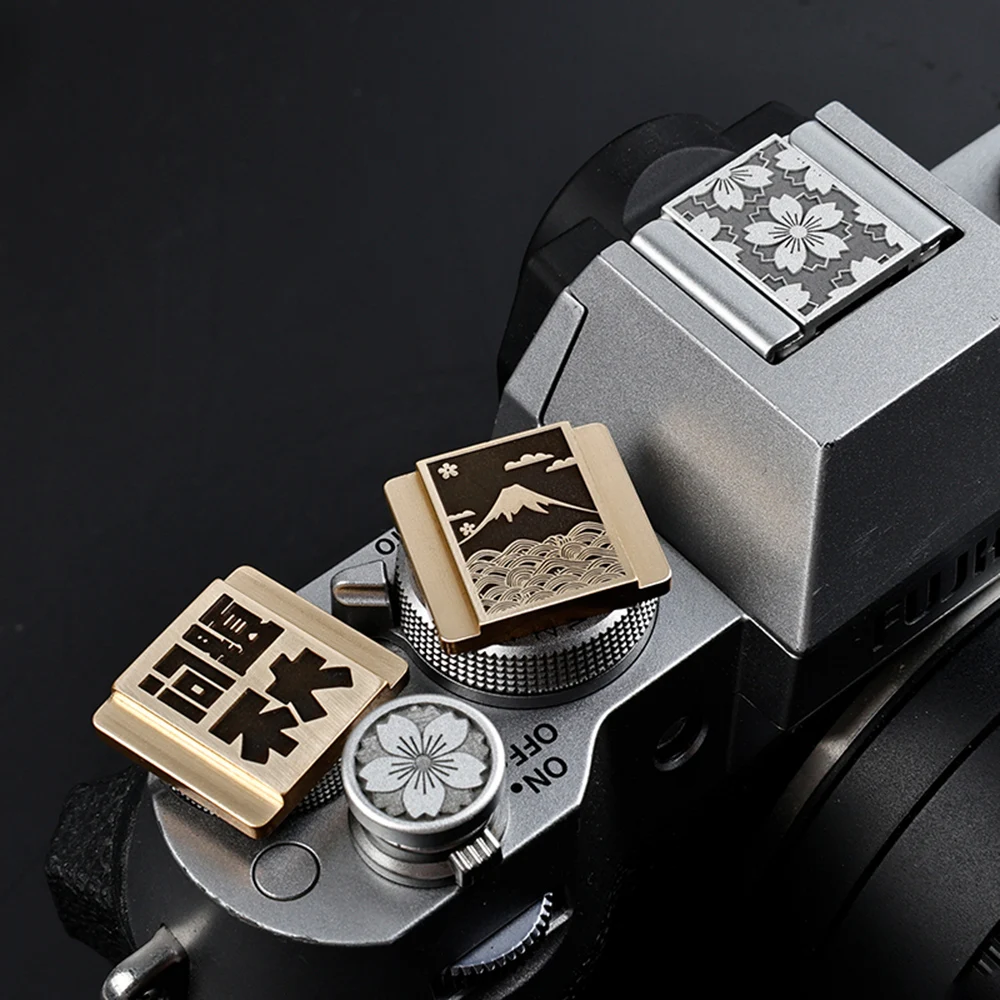 Metalowa osłona mocowania lampy błyskowej, przycisk migawki, nakładka ochronna do Canon Nikon ZF Sony Fuji XT50 XM5 XT30II Leica DSLR Akcesoria — zdjęcie produktu 4