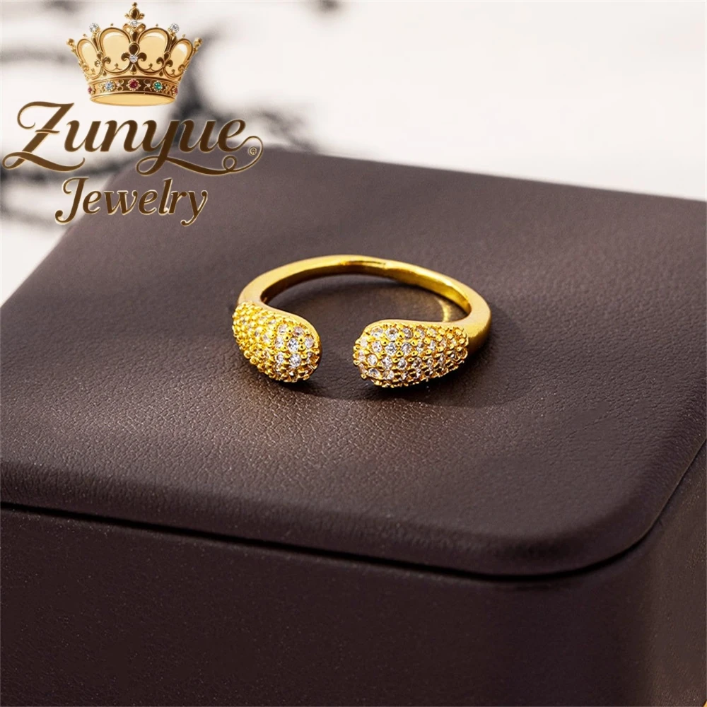 

High-End Sand Gold Starry Sky Ring Luxury Quality Jewelry Best Selling Fashion Fine Jewelry Exquisite Handicraft Charms Popular
