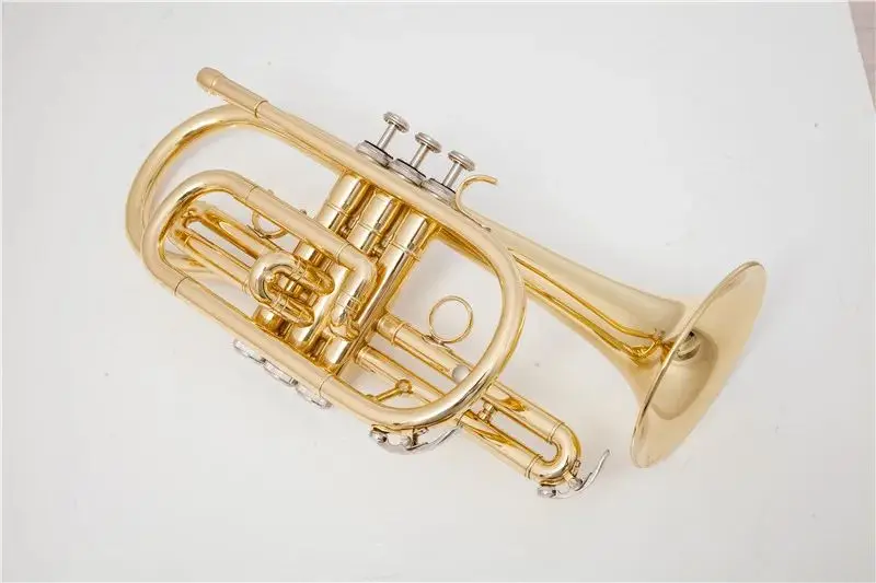 Kualitas Tinggi  CR-310 Bb Cornet Kuningan Terompet Instrumen Musik Internasional dengan Kasus Gratis Pengiriman