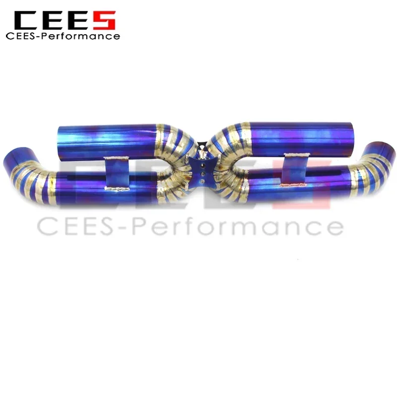 CEES Factory Outlet Caback Exhaust for PORSCHE 911 992 Turbo S 3.8T 2020-2023 Titanium Race Car Exhaust Pipe Straight Exhaust