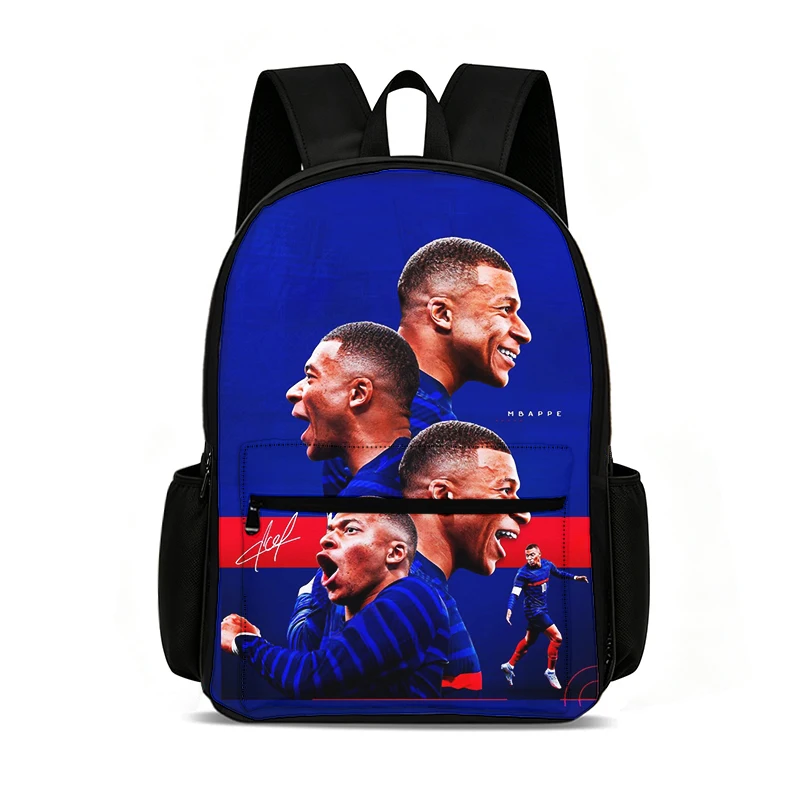 Football Star Knapsack M-Mbappe Backpack Learn, Travel School Bags Large Capacity Bags Football Sport Student Rucksack