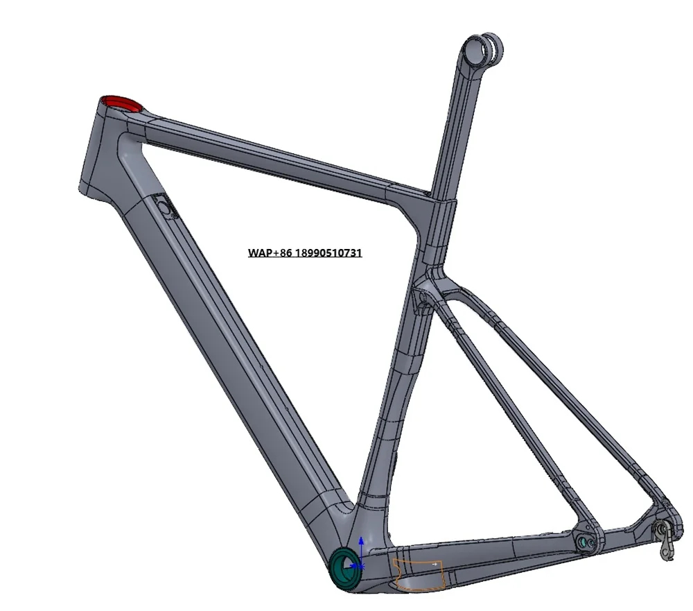 

Winowsports 2023 OEM Design Carbon Toray T1000 Gravel Bike Cyclocross Frame GR058 Full Hidden Cable Disc Brake Gravel Frame