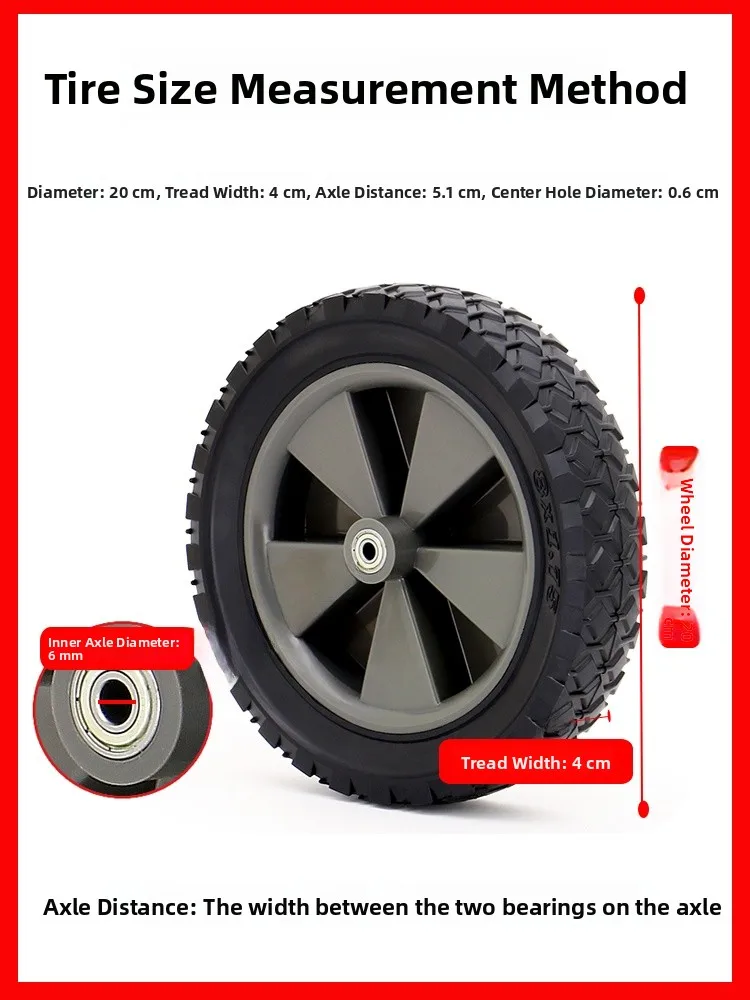 

Camp Wagon Rubber Wheels Cam Staing Car res Removable Add-On Pu Rod Portable op Cart Silent Fixed Handle