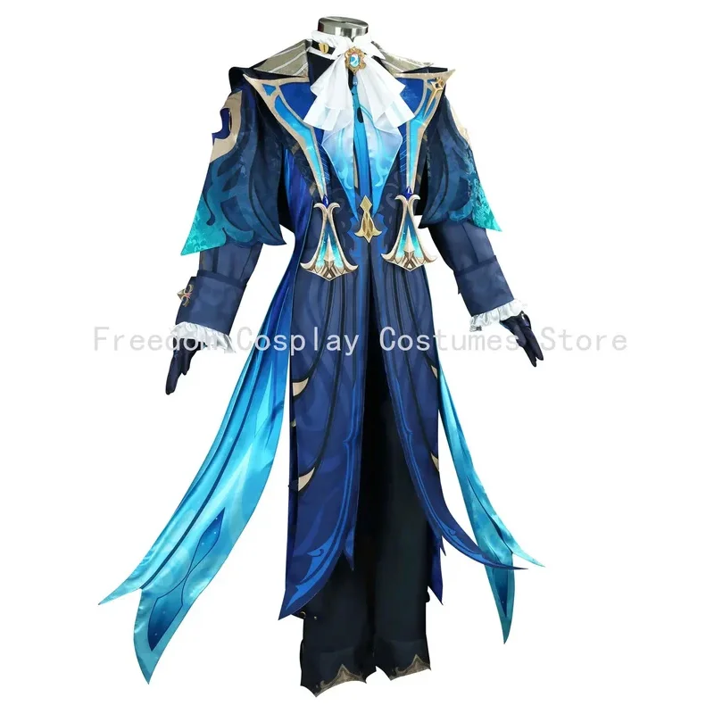

2025 yiyi Game Genshinimpact Neuvillette Cosplay Costume wig Fontaine Chief Justice Anime Uniform Halloween